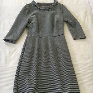 Boden Ponte Roll-Neck Mini-Stripe